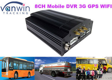 Caja negra llena DVR del vehículo del disco duro de gama alta HD 8CH con la cámara 8