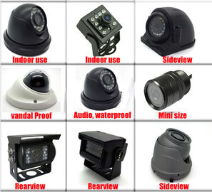 cámara de seguridad inalámbrica RS232 o RS485 del CCTV del vehículo DVR GPS de 8CH HD