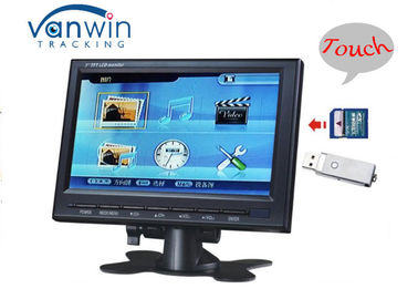 Monitor auto de Tft del coche, interfaz USB de la tarjeta del Sd en pantalla táctil del monitor LCD de Tft del coche