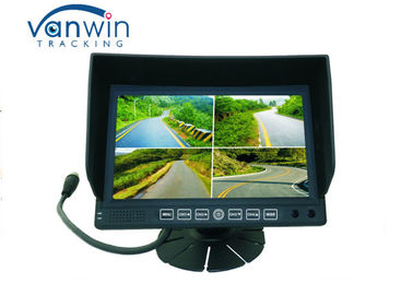 Monitor LCD con pantalla grande 4ch DVR de 7 pulgadas con las imágenes del soporte y del patio del soporte para Van/el camión