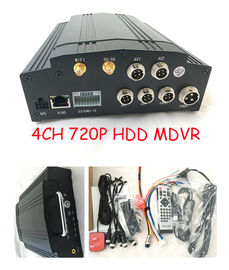 registrador móvil 720P del vehículo DVR del autobús de 4G HDD SD GPS con el botón de pánico