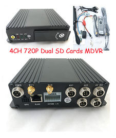 4 coche dual DVR móvil de la tarjeta del sim de la tarjeta 3G de GPS sd de los canales para los vehículos