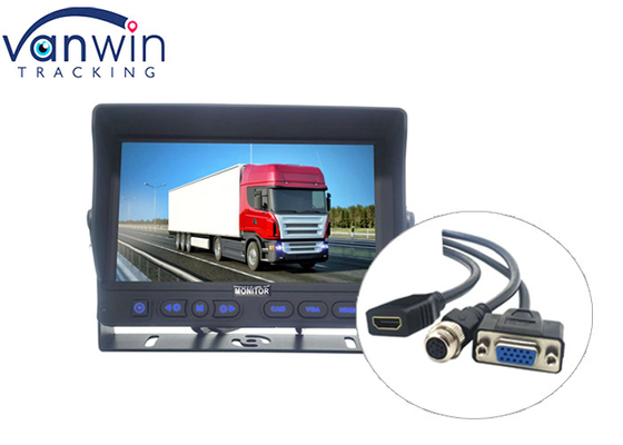 Digitaces 3 en 1 VGA HDMI monitor del coche de 9 pulgadas para la reproducción de vídeo de HD