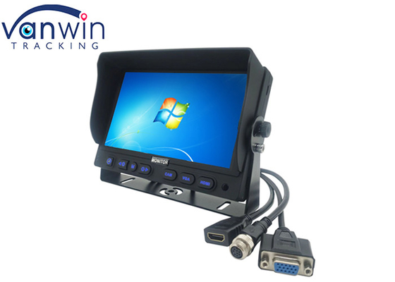 Digitaces 3 en 1 VGA HDMI monitor del coche de 9 pulgadas para la reproducción de vídeo de HD