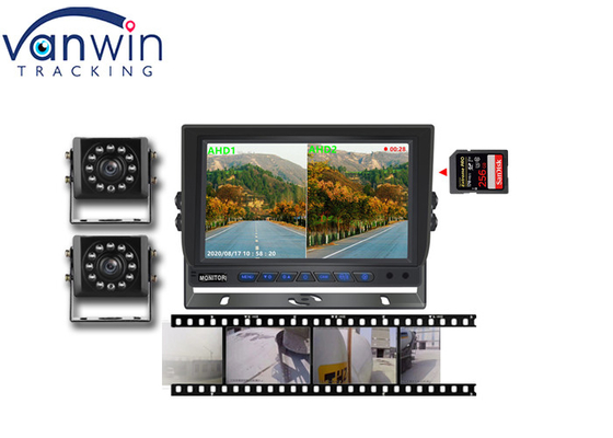 7' 9' 10' 2 Divide AHD Car Display TFT Car Monitor para grabación de video de 2 canales