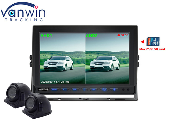 7' 9' 10' 2 Divide AHD Car Display TFT Car Monitor para grabación de video de 2 canales