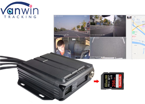 1080P AHD 4ch 3g 4g GPS SD Card DVR móvil para taxis y minibuses