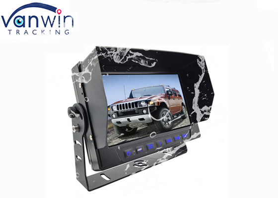 IP69 Monitoreo de coche TFT impermeable para automóviles con entradas de vídeo de 3 canales 7 pulgadas