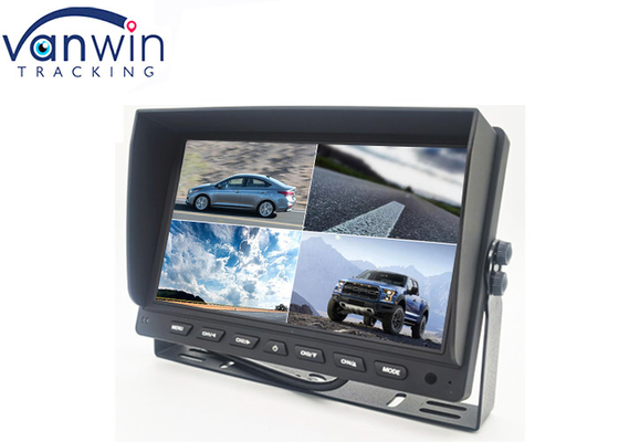 4ch dividido el monitor del coche de la cámara del registrador DVR de la vigilancia de la seguridad del patio de la pantalla 10,1 pulgadas