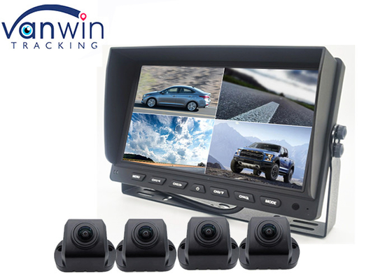 4ch dividido el monitor del coche de la cámara del registrador DVR de la vigilancia de la seguridad del patio de la pantalla 10,1 pulgadas