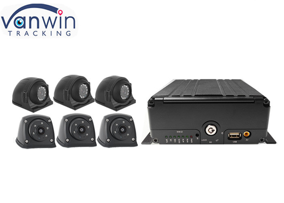 Sistema de cámaras de seguridad 6ch 4G AHD 1080P HDD DVR móvil Vehículos Gestión de flota