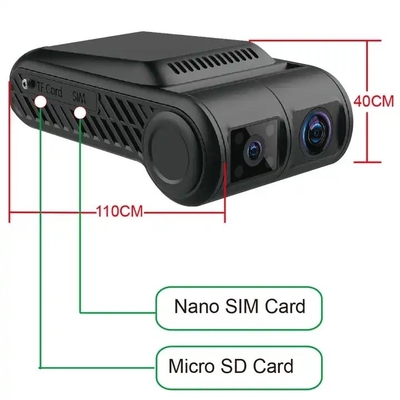 4ch 4G WIFI Dash cámara de vídeo GPS DVR móvil