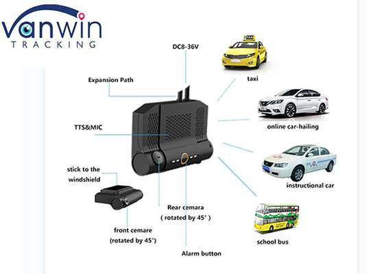 4g wifi 1080p TF card dash camcorder con GPS 2ch ahd mdvr cámara 1080p para vehículos
