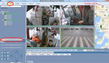 sistema de seguridad completo de la cámara del dvr del coche del canal de la contraseña 8 del reset D1 de h 264 con buena calidad