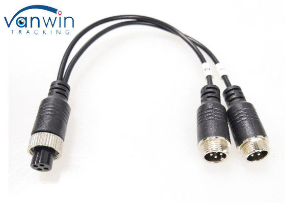 Adaptador de cable M12 de 4 pin para conector de cámara de CCTV de cable de división Y de sexo masculino a masculino / femenino