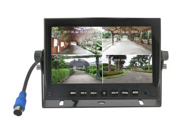 7&quot; grabación de las cámaras HDD de la ayuda 4PCS 720P del monitor del coche del patio AHD DVR TFT