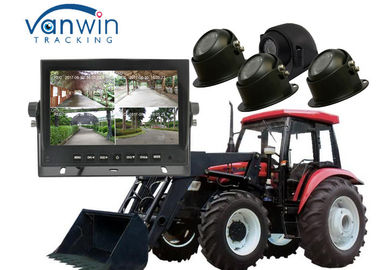 7 video 720P del monitor DVR de la pulgada 4CH HD con 4 cámaras para el vehículo agrícola