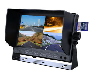 4 tarjeta 9inch del monitor 32GB SD del coche de TFT del patio del canal para el tablero de instrumentos VW702-DVR