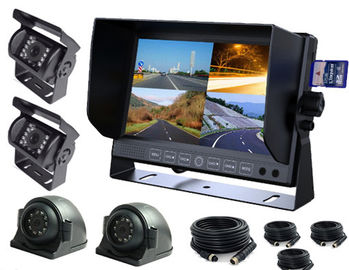 4CH 7&quot; sistema wogan de las cámaras DVR del camión del monitor del coche de TFT con la tarjeta de 32 GB SD