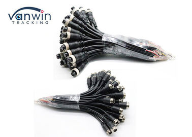 Material del alambre de cobre del PVC del cable del conector pin M12 4 de GX 12 para la cámara de reserva