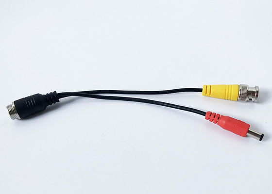 Longitud del cable los 23cm de DC del varón de MDVR 4 Pin Male To BNC para la cámara del coche