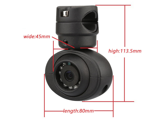cámara de vigilancia impermeable Front View With Adjustable Bracket del autobús 1080P para DVR MDVR