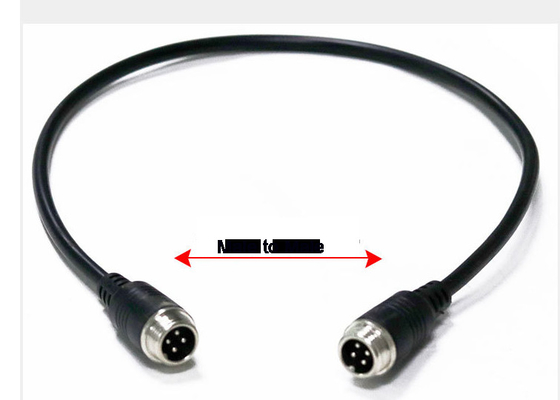 varón impermeable del cable de extensión 4pin a masculino/a la hembra al conector femenino del alambre M12