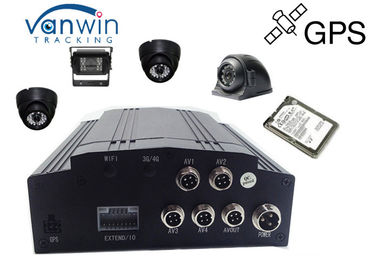 CCTV móvil DVR de la vigilancia del dispositivo del localizador de GPS del coche de 4CH 3G GPS 720P HDD
