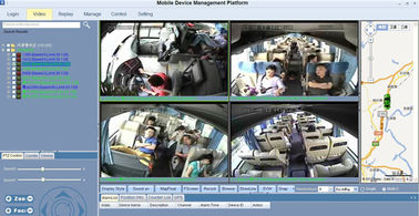 Cámara móvil de GPS del equipo del CCTV DVR de HDD Black Box con el monitor 7inch para el camión