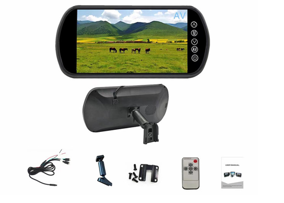 Espejo retrovisor universal del monitor de la pulgada HDMI del sistema de pesos americano 7 con la grabación de DVR