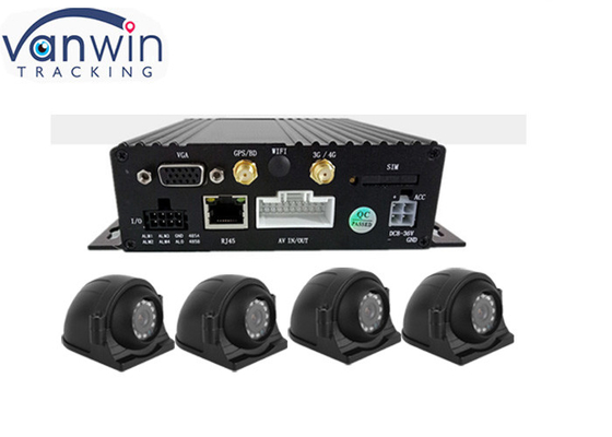 AHD 1080P 4g tarjeta SD doble 4ch GPS móvil cctv dvr