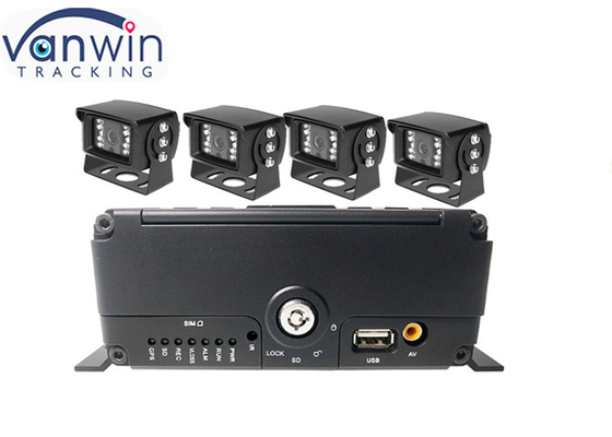 4ch 4G GPS WIFI H.265 HDD grabador de automóviles móviles DVR para la gestión de la flota de vehículos