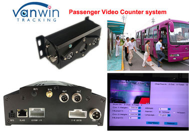 contador video HD sistema del dvr del coche de la gestión del autobús móvil de DVR de la gente 4CH/de HDD