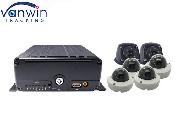 4G Live Video 6CH HDD del vehículo CCTV DVR Dispositivo de seguimiento GPS