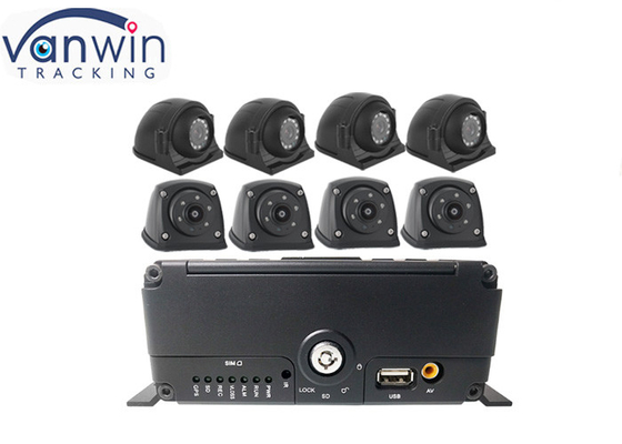 8CH HDD SSD SD CardDVR del vehículo con GPS 4G alarma WIFI