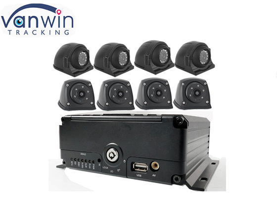 8CH HDD SSD SD CardDVR del vehículo con GPS 4G alarma WIFI