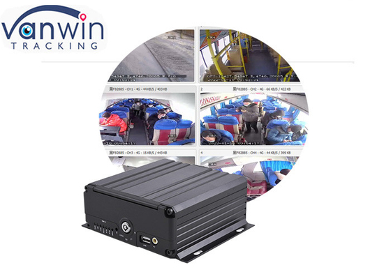 4 canales HDD DVR móvil Sistema de vigilancia de vehículos de transmisión de vídeo en vivo
