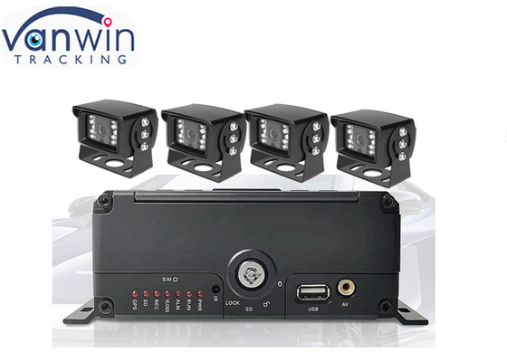 4 canales HDD DVR móvil Sistema de vigilancia de vehículos de transmisión de vídeo en vivo