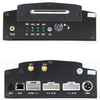 DVR Móvil de 8 Canales con 3G 4G GPS y Soporte de Disco Duro de 2TB para Monitoreo CCTV de Vehículos