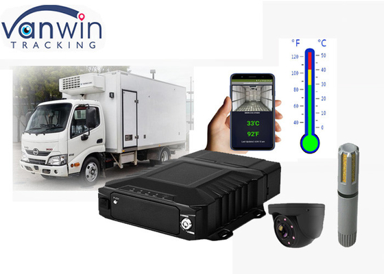 4 canales HDD Sistema NVR móvil de monitorización de la temperatura para camiones congeladores
