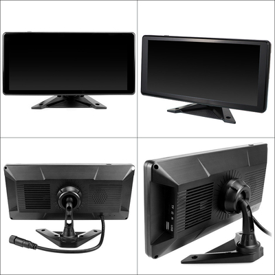 Sistema de DVR de automóviles de inteligencia artificial Alarma BSD 360 ° 4CH 10.36 pulgadas Monitor con registrador para camión