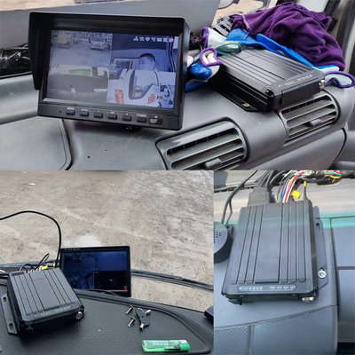 Mini portátil de tarjeta SD 4CH grabador de cámara de coche con GPS Truck Tracking