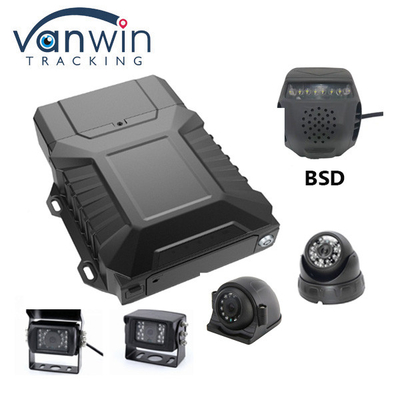 4CH 1080P DVR móvil Tarjeta SD Disco duro ADAS DSM BSD Reconocimiento facial Detección de fatiga MDVR para autobús de camiones