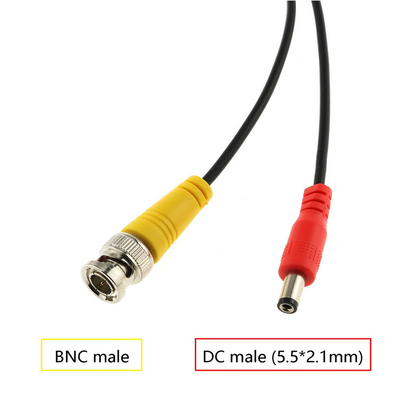M12 4P Hombre a Hombre BNC y DC Cable de Extensión Plug de aviación para el sistema de DVR de coche