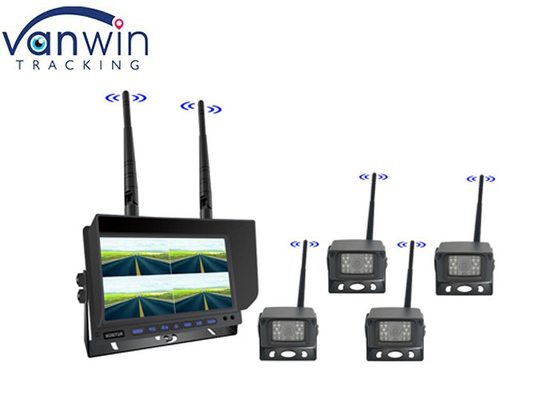 Monitoreo digital inalámbrico de 7 pulgadas kit de cámara de vehículo monitoreo de automóvil TFT para vehículos pesados