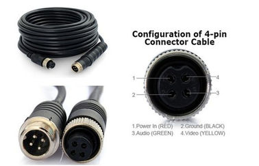 Cable de reserva de la cámara de los cables de extensión de la aviación de los accesorios de DVR los 5M Male To Female 4-Pin