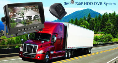 7 video 720P del monitor DVR de la pulgada 4CH HD con 4 cámaras para el vehículo agrícola