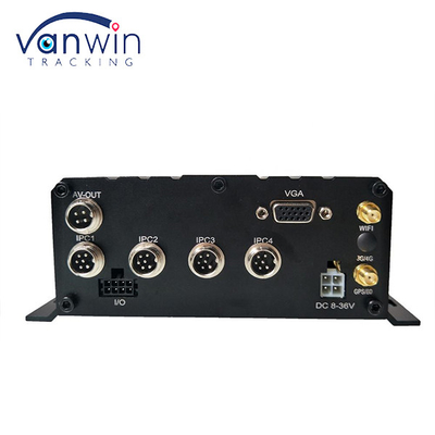 NVR móvil de 8 canales con H.264 HDD 1080P Disco duro remoto 3G 4G GPS WiFi Vehículo Bus Truck Monitoreo de red