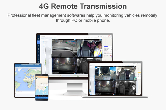 2CH Plataforma gratuita Dash Cam DVR Móvil 4G GPS MDVR con ángulo vertical de 180 grados