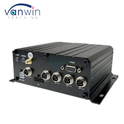 4CH MNVR con soporte HDD SSD 4G GPS WiFi para el monitoreo remoto de la red de vehículos de camiones y autobuses